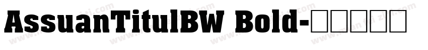 AssuanTitulBW Bold字体转换